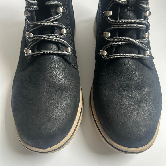 Cliffs by White Mountain Hearten Black Fabric Zip Buckle Bootie Boot 9 Wide New - Picture 7 of 11